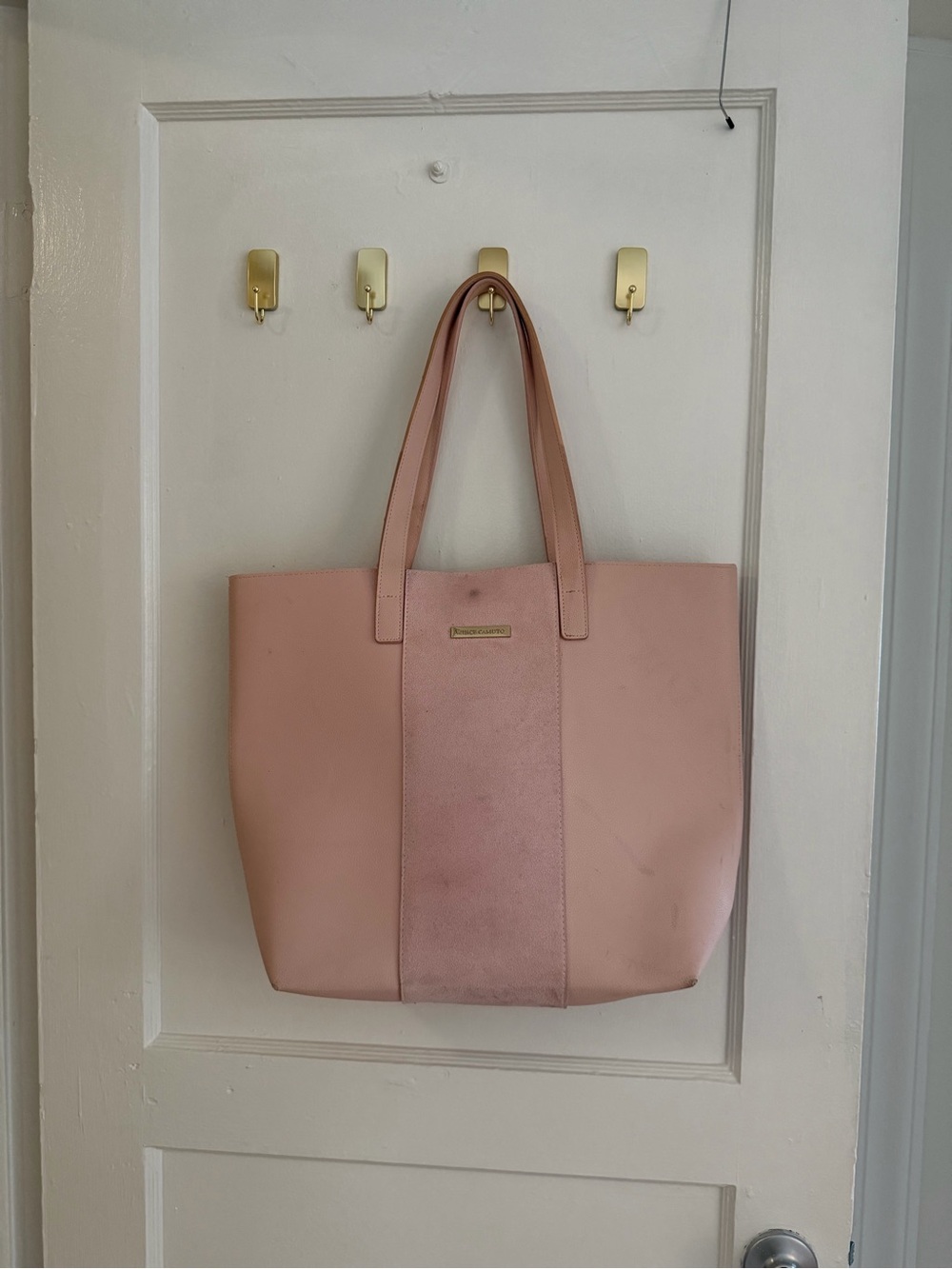 Vince Camuto Blush Pink Leather Tote